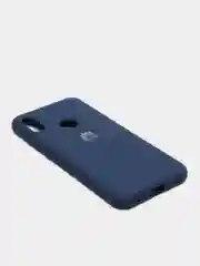 Темно-синий защитный силиконовый чехол Silicone Cover HUAWEI Y6 2019