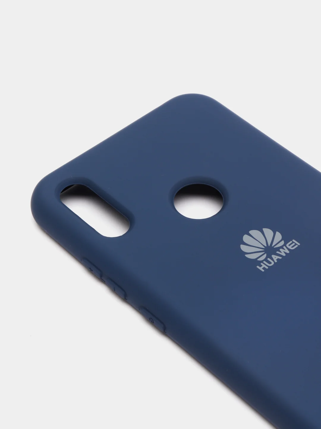Темно-синий защитный силиконовый чехол Silicone Cover HUAWEI Y6 2019