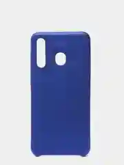 Синий защитный силиконовый чехол Silikone Cover для Samsung A20/A30
