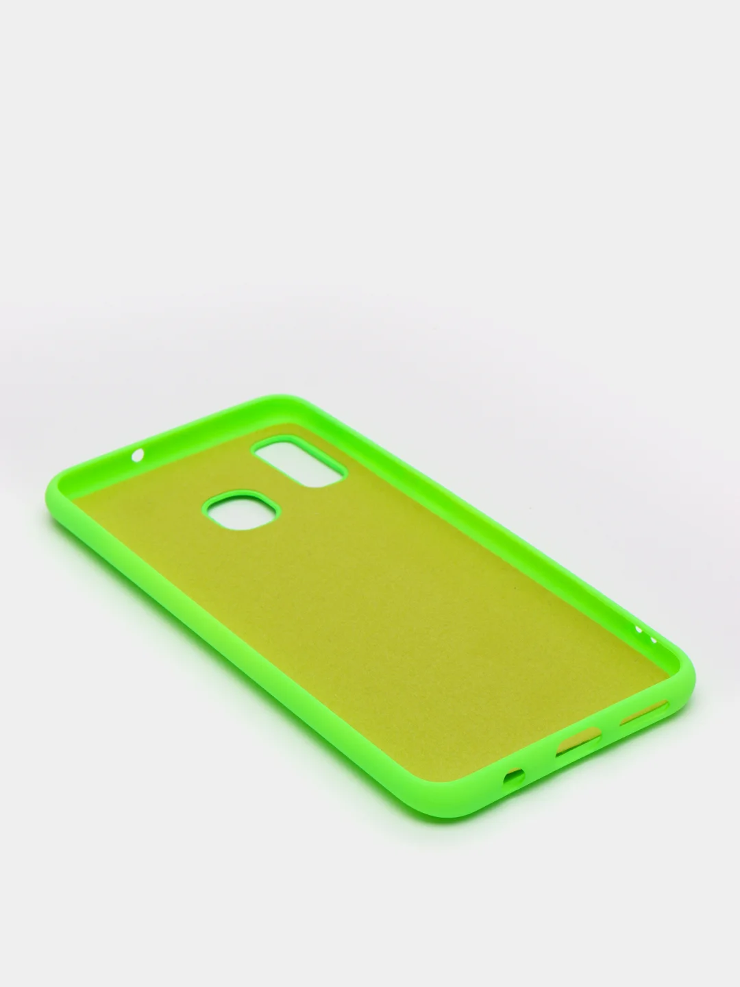 Салатовый защитный силиконовый чехол Silikone Cover для Samsung A20/A30