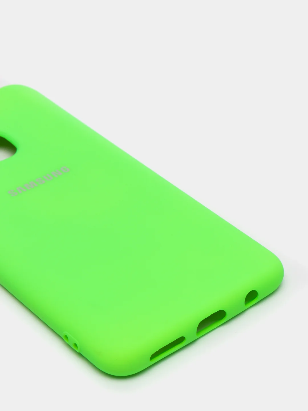 Салатовый защитный силиконовый чехол Silikone Cover для Samsung A20/A30