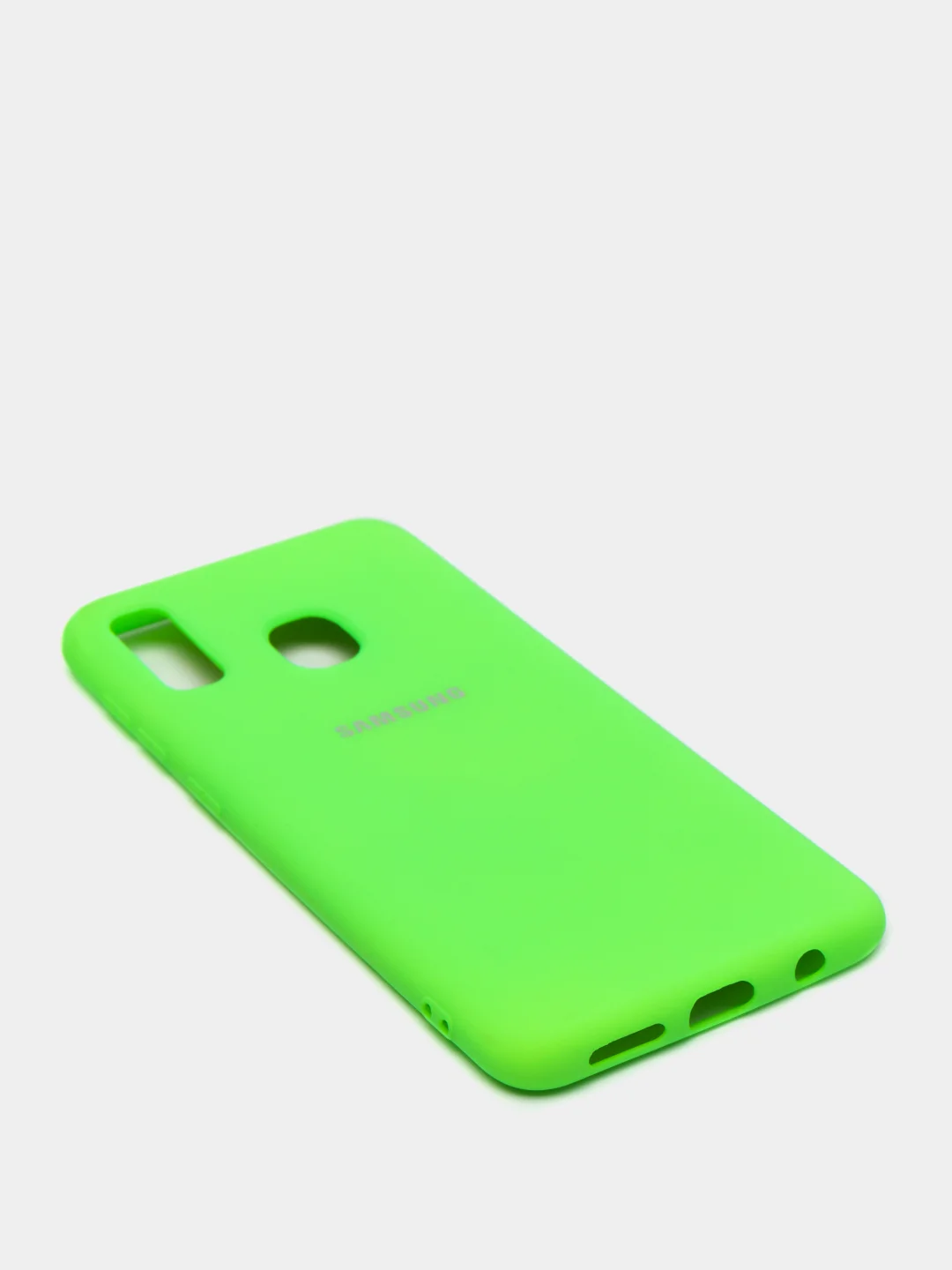 Салатовый защитный силиконовый чехол Silikone Cover для Samsung A20/A30