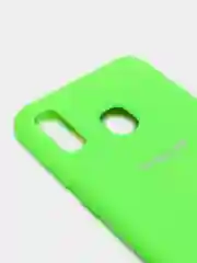 Салатовый защитный силиконовый чехол Silikone Cover для Samsung A20/A30