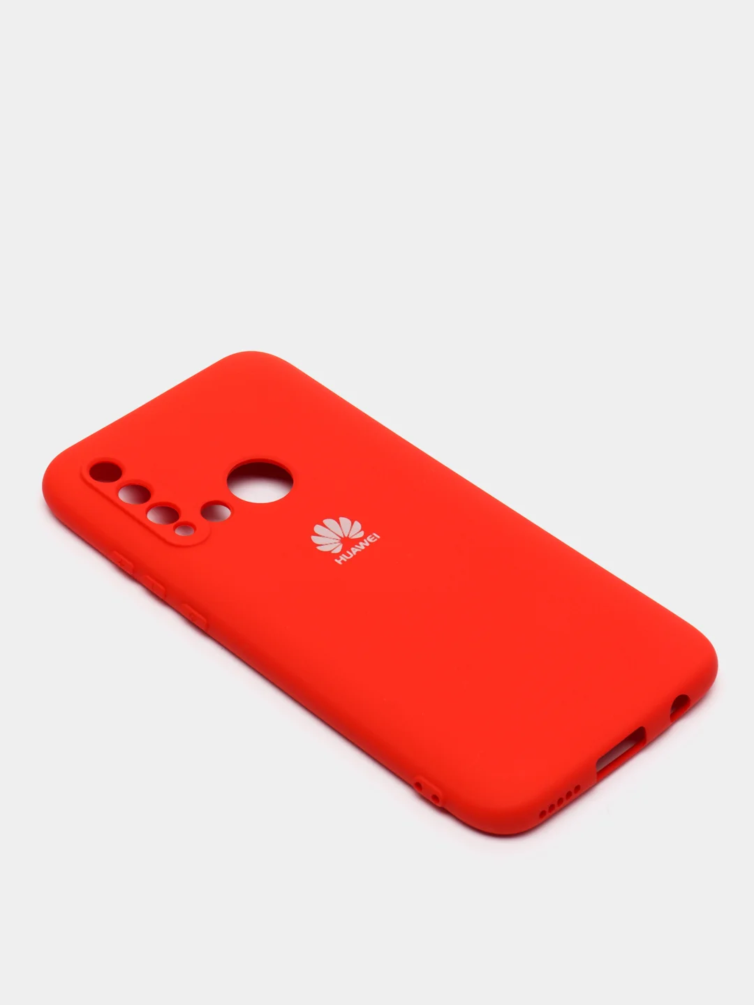 Красный защитный силиконовый чехол Silicone Cover HUAWEI P20 LITE/NOVA 5