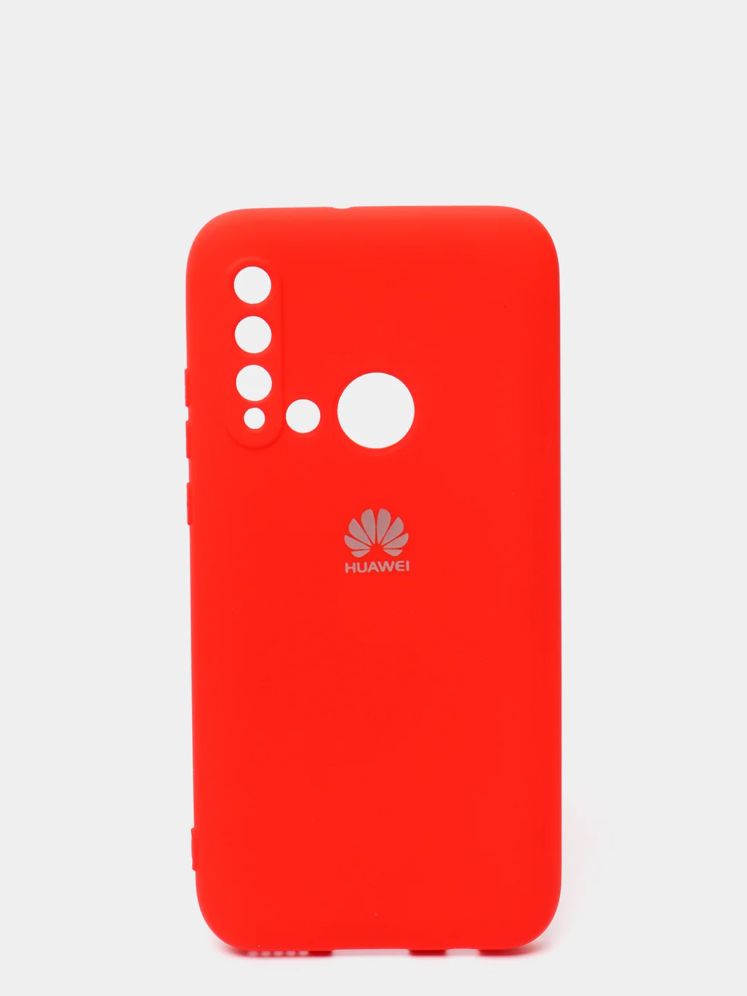 Красный защитный силиконовый чехол Silicone Cover HUAWEI P20 LITE/NOVA 5