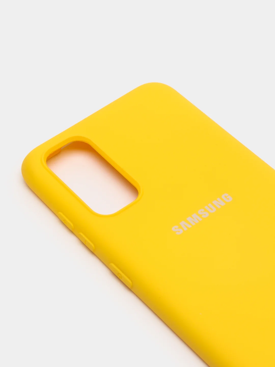 Желтый защитный силиконовый чехол Silikone Cover для Samsung S20