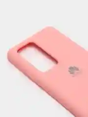 Кораллово-розовый защитный силиконовый чехол Silicone Cover HUAWEI P40 PRO