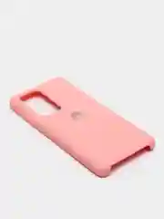Кораллово-розовый защитный силиконовый чехол Silicone Cover HUAWEI P40 PRO