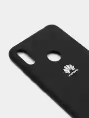 Черный защитный силиконовый чехол Silicone Cover HUAWEI Y6 2019