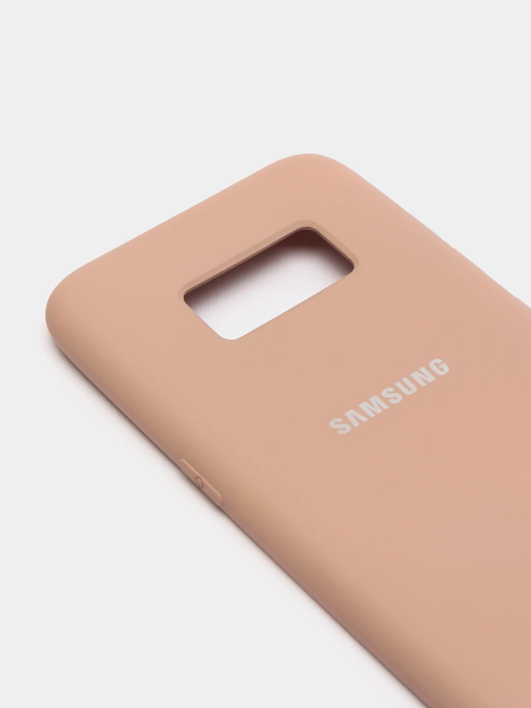 Бежевый меланж защитный силиконовый чехол Silikone Cover для Samsung S8