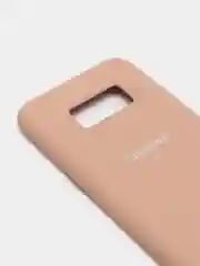 Бежевый меланж защитный силиконовый чехол Silikone Cover для Samsung S8