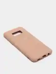 Бежевый меланж защитный силиконовый чехол Silikone Cover для Samsung S8