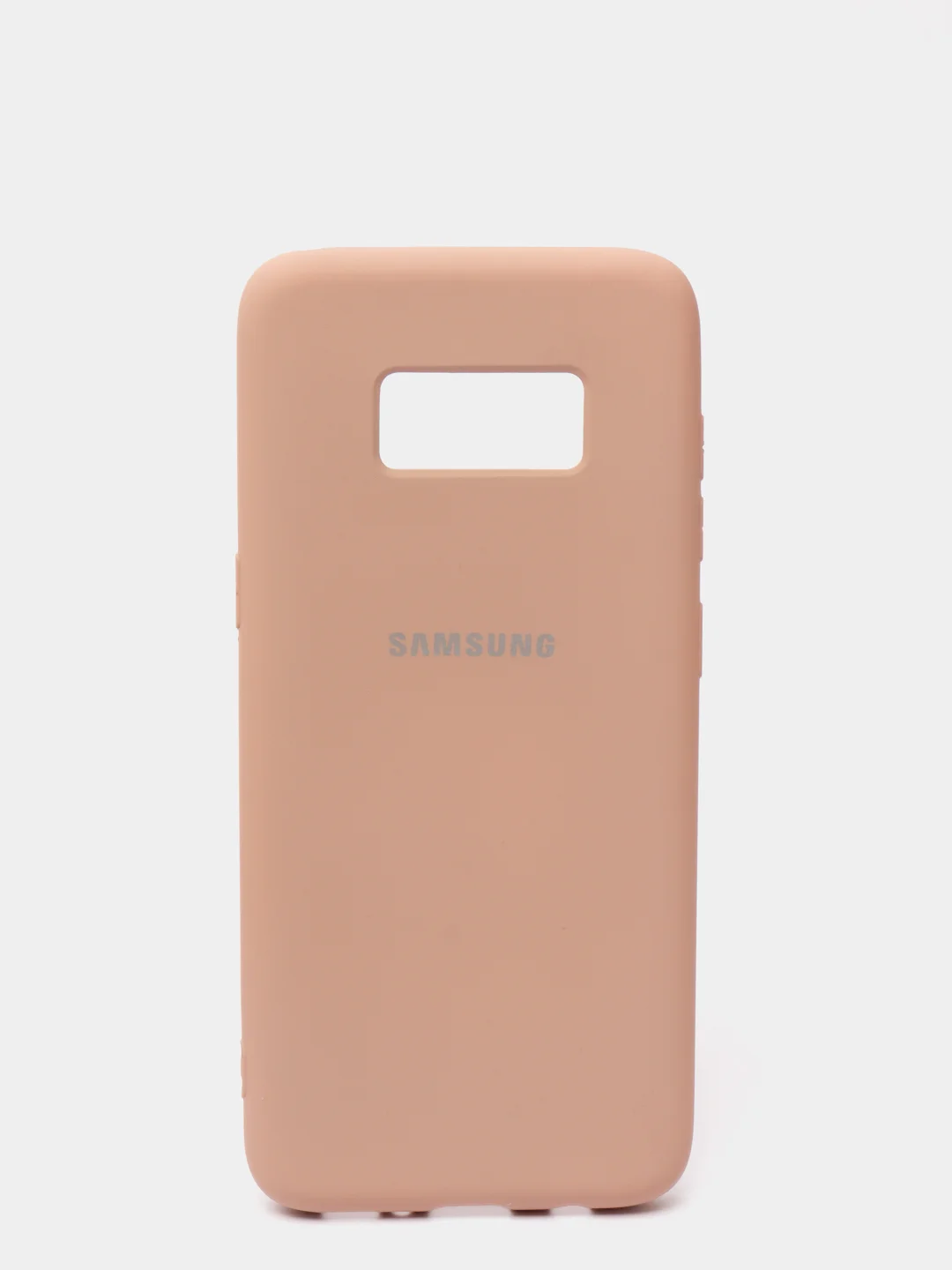 Бежевый меланж защитный силиконовый чехол Silikone Cover для Samsung S8