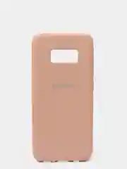 Бежевый меланж защитный силиконовый чехол Silikone Cover для Samsung S8
