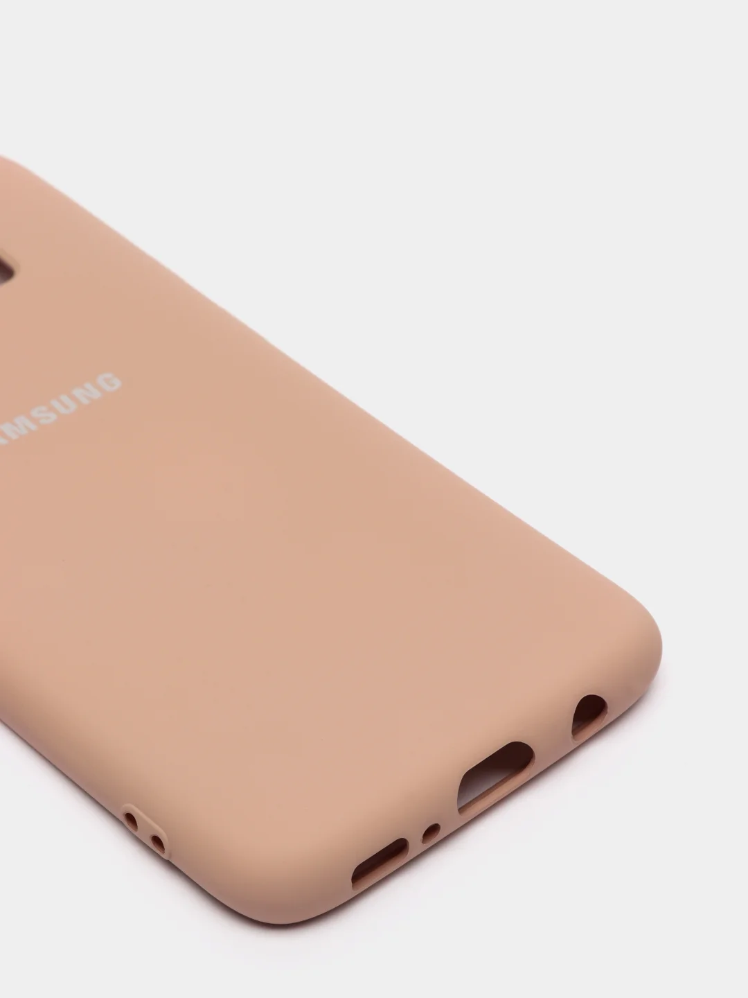 Бежевый меланж защитный силиконовый чехол Silikone Cover для Samsung S8