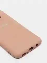 Бежевый меланж защитный силиконовый чехол Silikone Cover для Samsung S8
