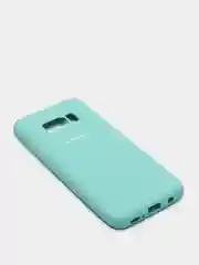 Бирюзовый защитный силиконовый чехол Silikone Cover для Samsung S8