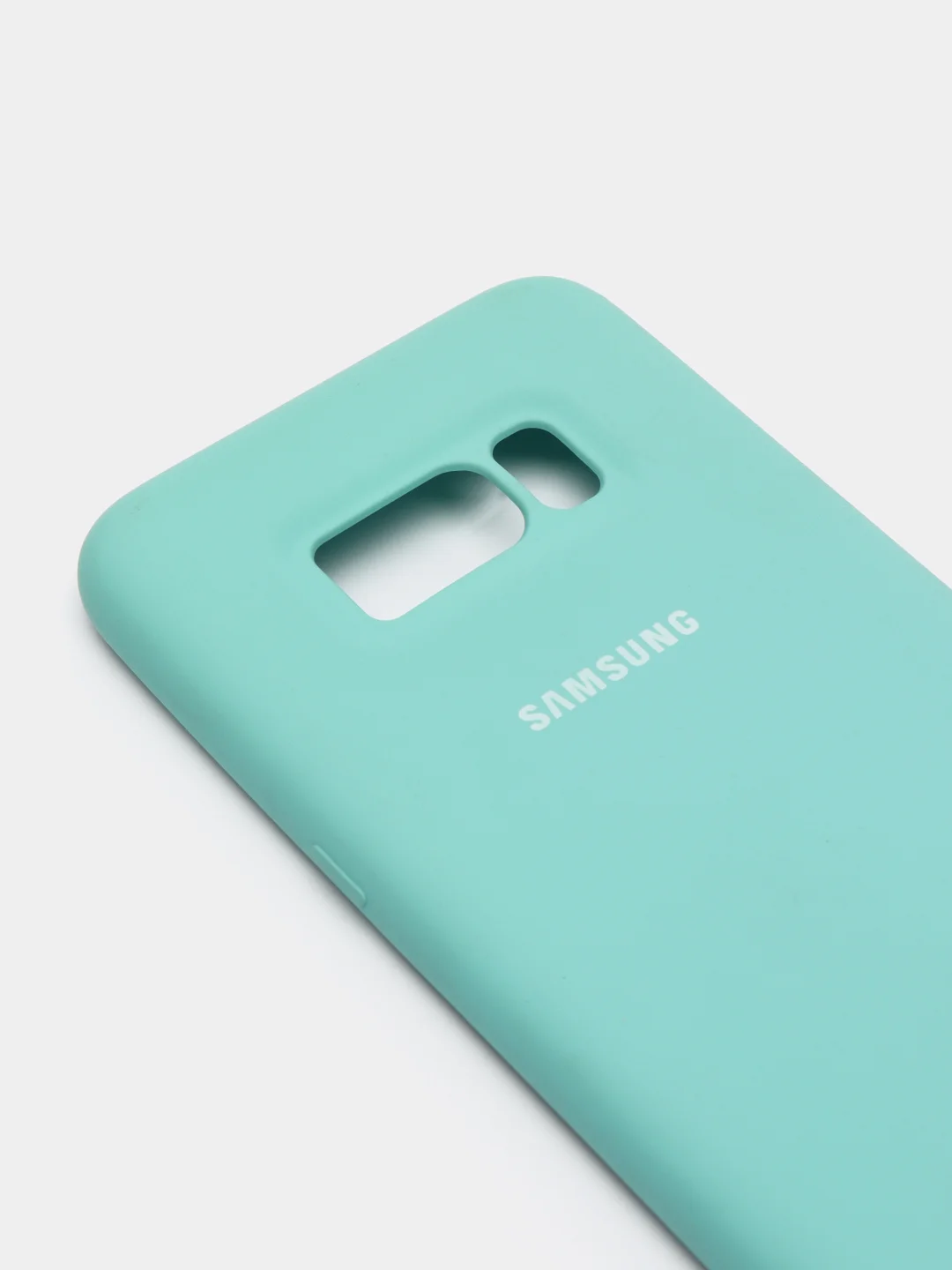Бирюзовый защитный силиконовый чехол Silikone Cover для Samsung S8