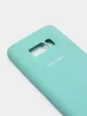 Бирюзовый защитный силиконовый чехол Silikone Cover для Samsung S8