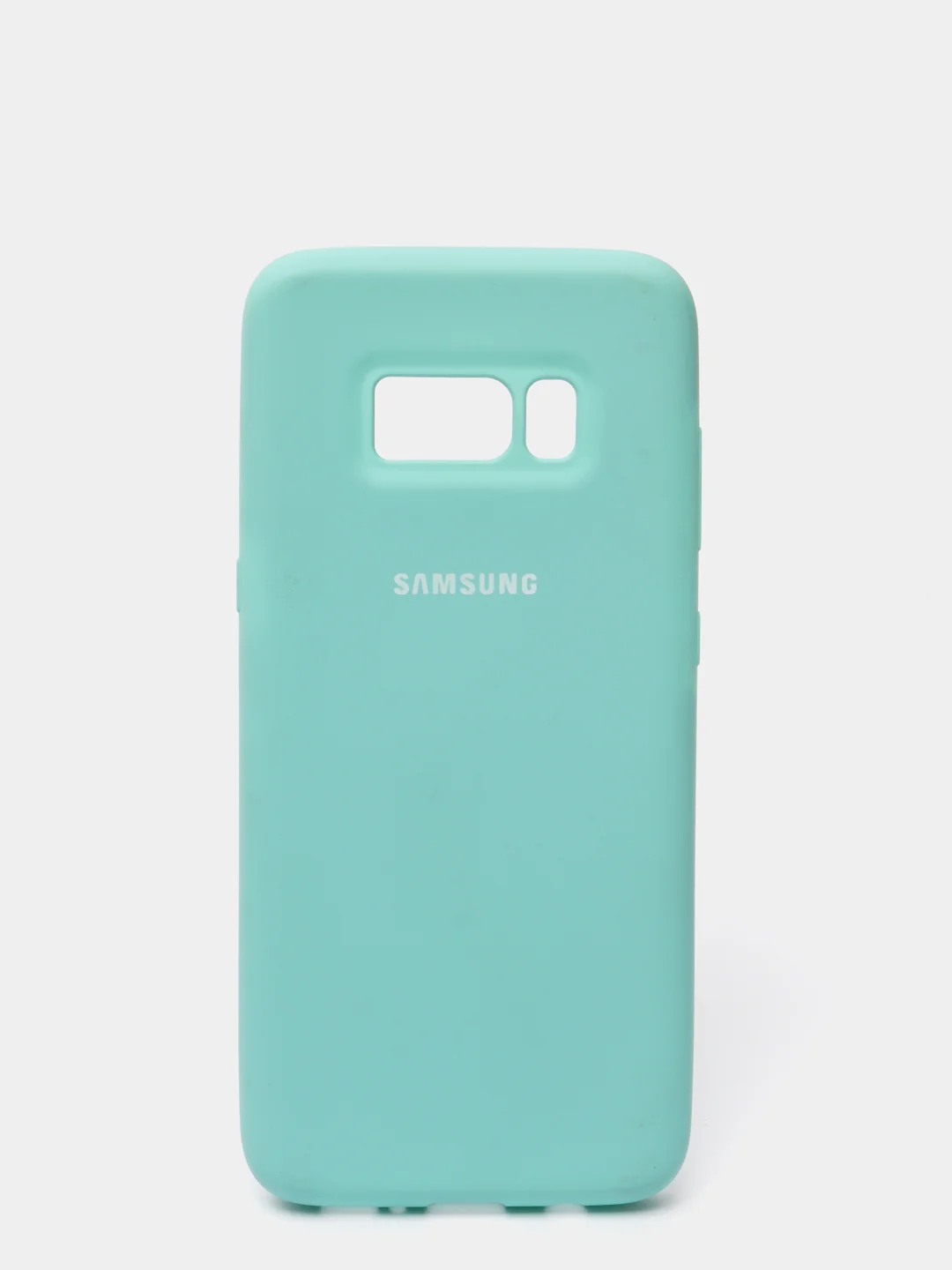 Бирюзовый защитный силиконовый чехол Silikone Cover для Samsung S8