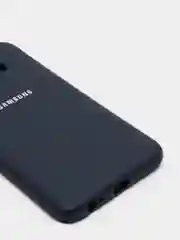Темно-синий защитный силиконовый чехол Silikone Cover для Samsung J4 2018
