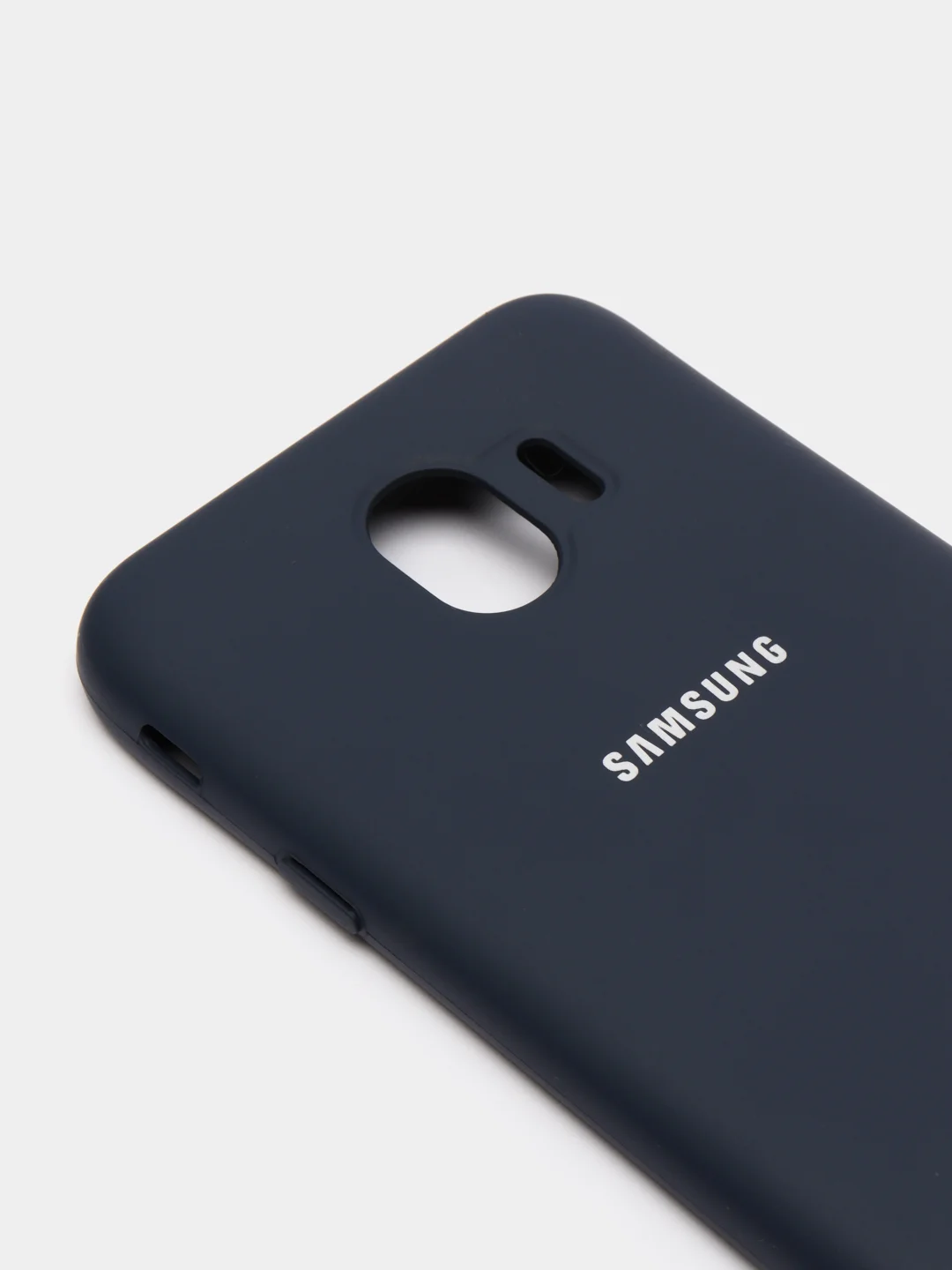 Темно-синий защитный силиконовый чехол Silikone Cover для Samsung J4 2018