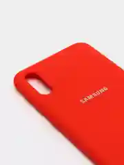 Красный защитный силиконовый чехол Silikone Cover для Samsung M10