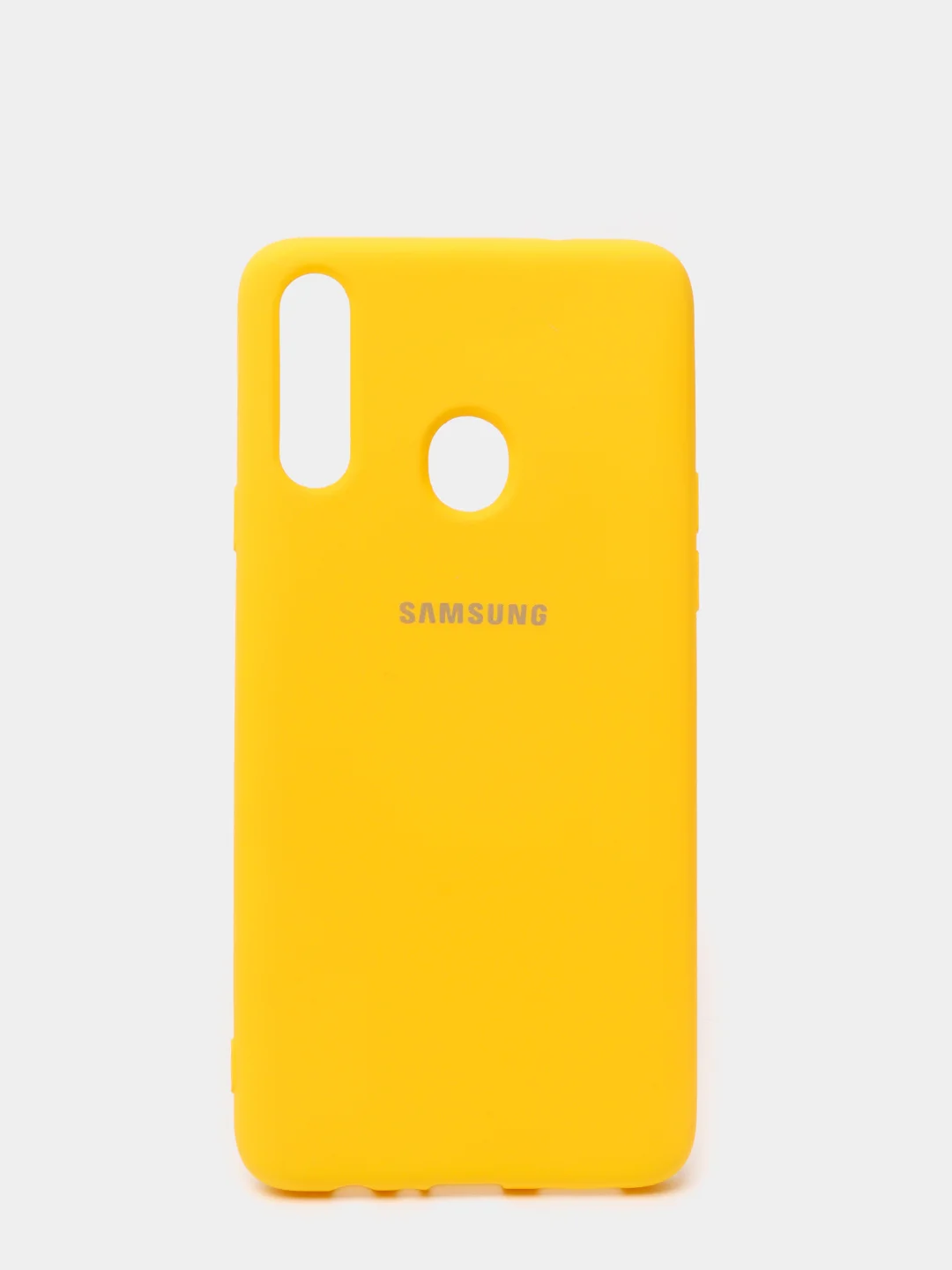 Желтый защитный силиконовый чехол Silikone Cover для Samsung A20S