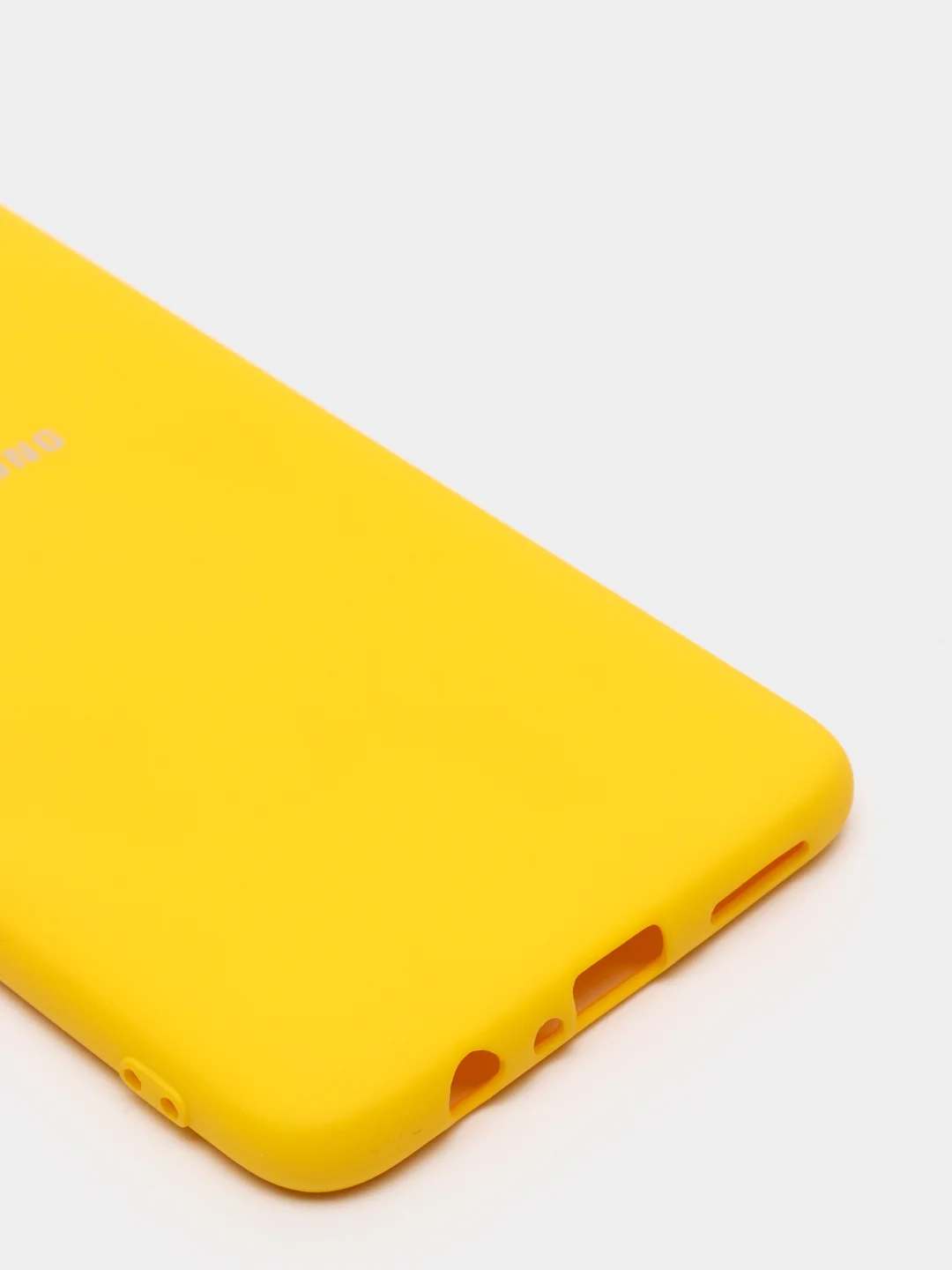 Желтый защитный силиконовый чехол Silikone Cover для Samsung A20S