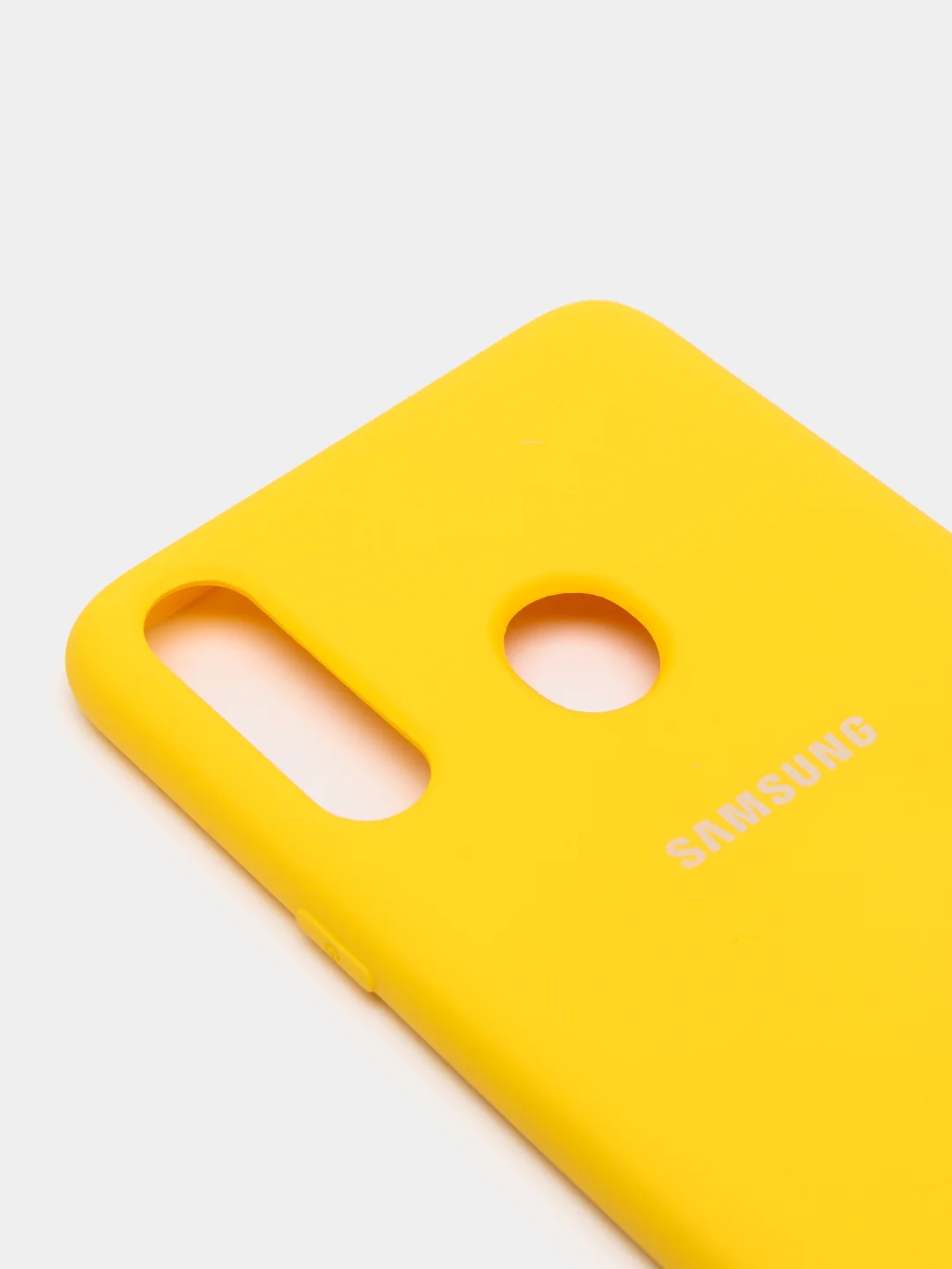 Желтый защитный силиконовый чехол Silikone Cover для Samsung A20S