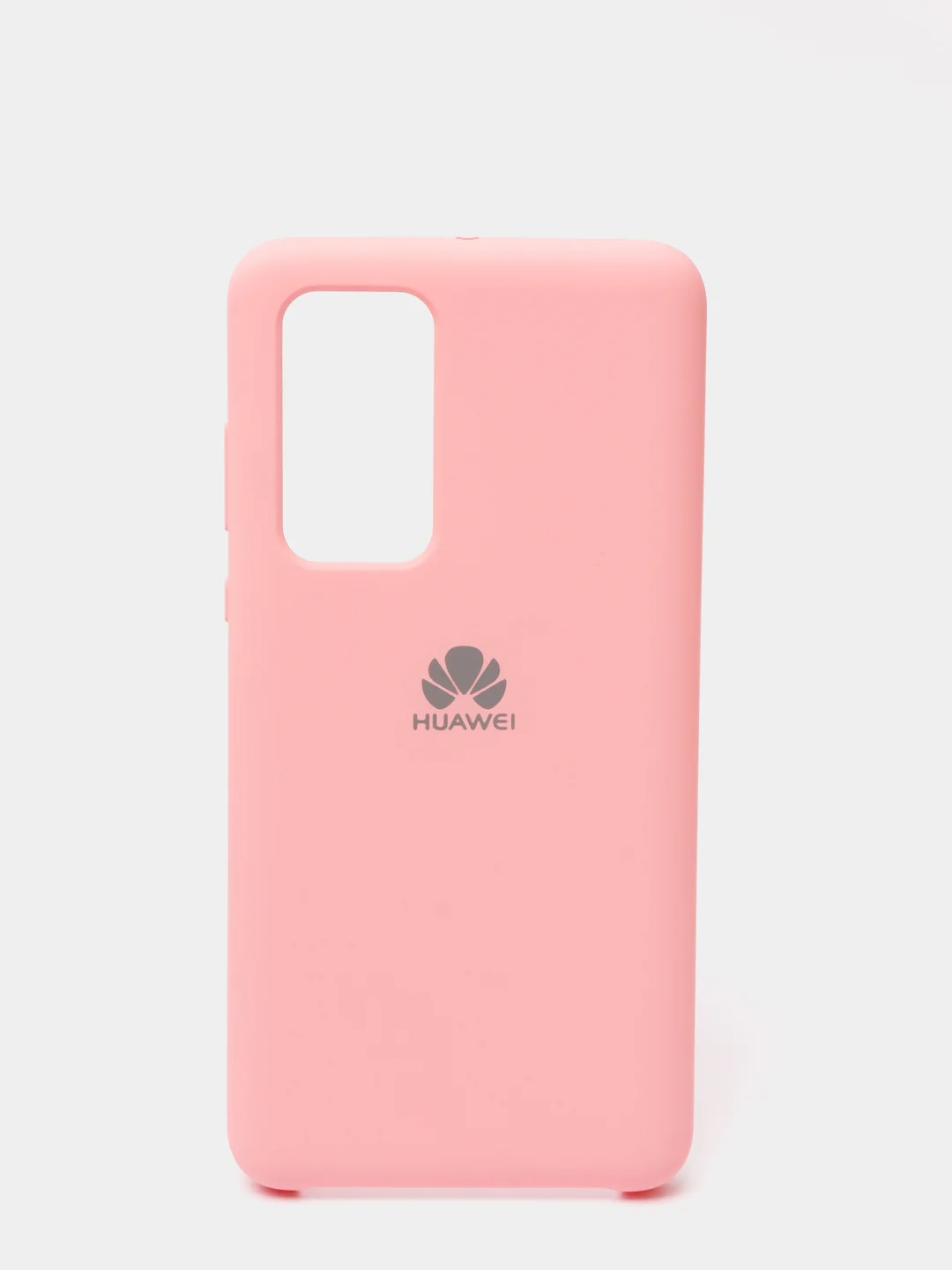 Кораллово-розовый защитный силиконовый чехол Silicone Cover Huawei P40