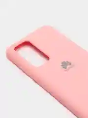 Кораллово-розовый защитный силиконовый чехол Silicone Cover Huawei P40