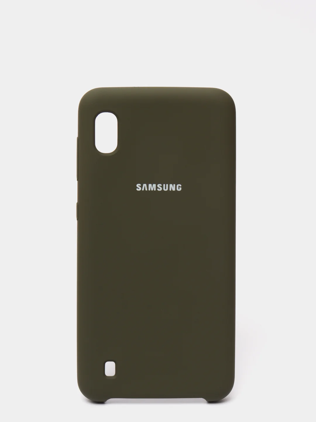 Зелёный хаки защитный силиконовый чехол Silikone Cover для Samsung A10