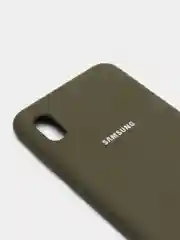 Зелёный хаки защитный силиконовый чехол Silikone Cover для Samsung A10