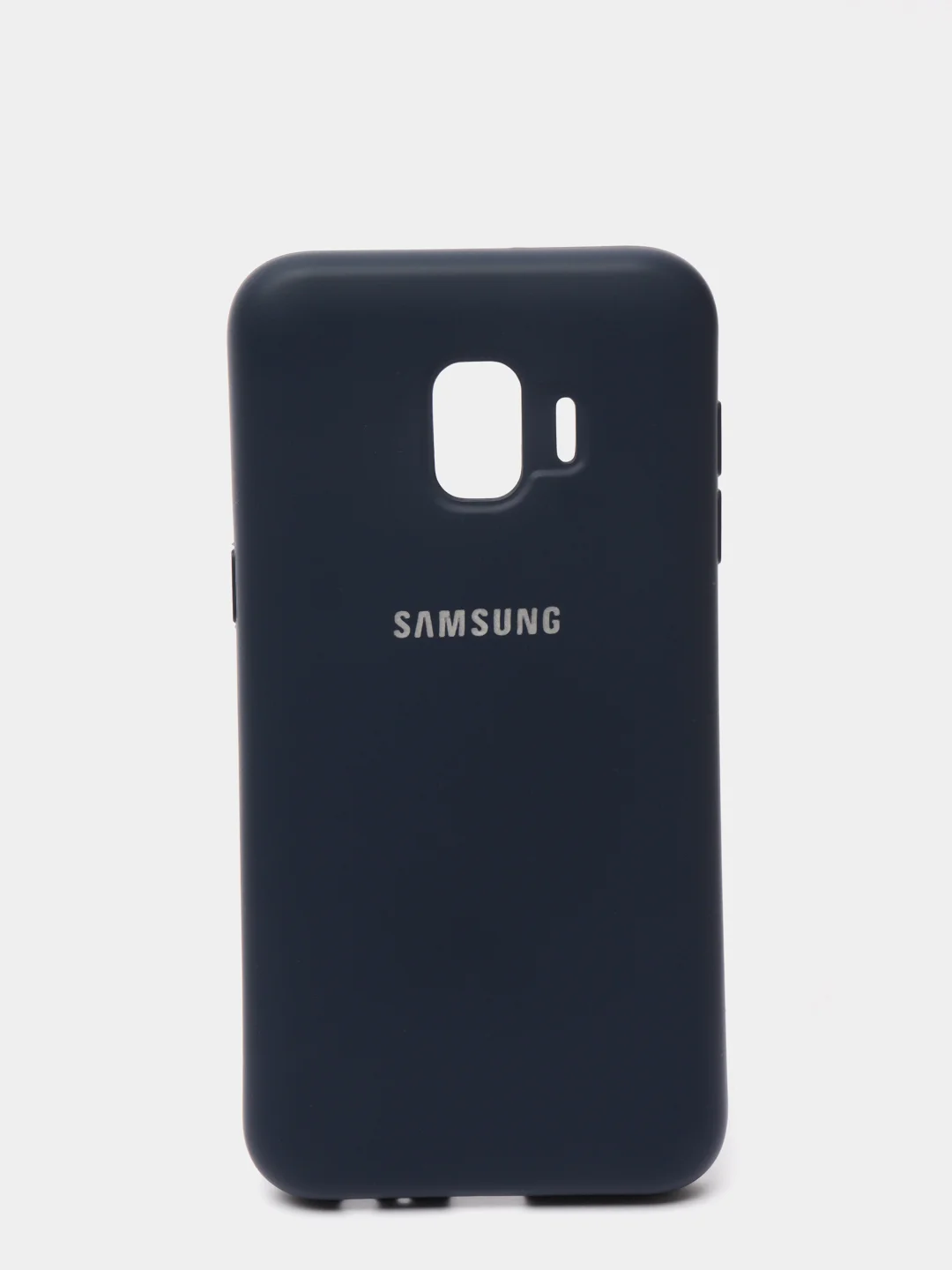 Темно-синий защитный силиконовый чехол Silikone Cover для Samsung J2 CORE