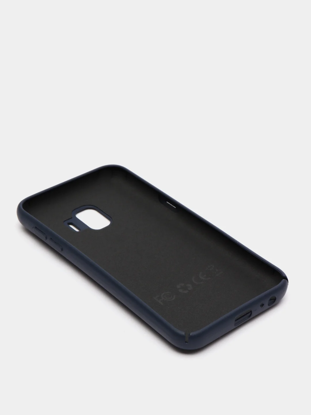 Темно-синий защитный силиконовый чехол Silikone Cover для Samsung J2 CORE