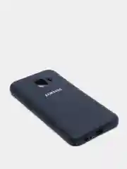 Темно-синий защитный силиконовый чехол Silikone Cover для Samsung J2 CORE