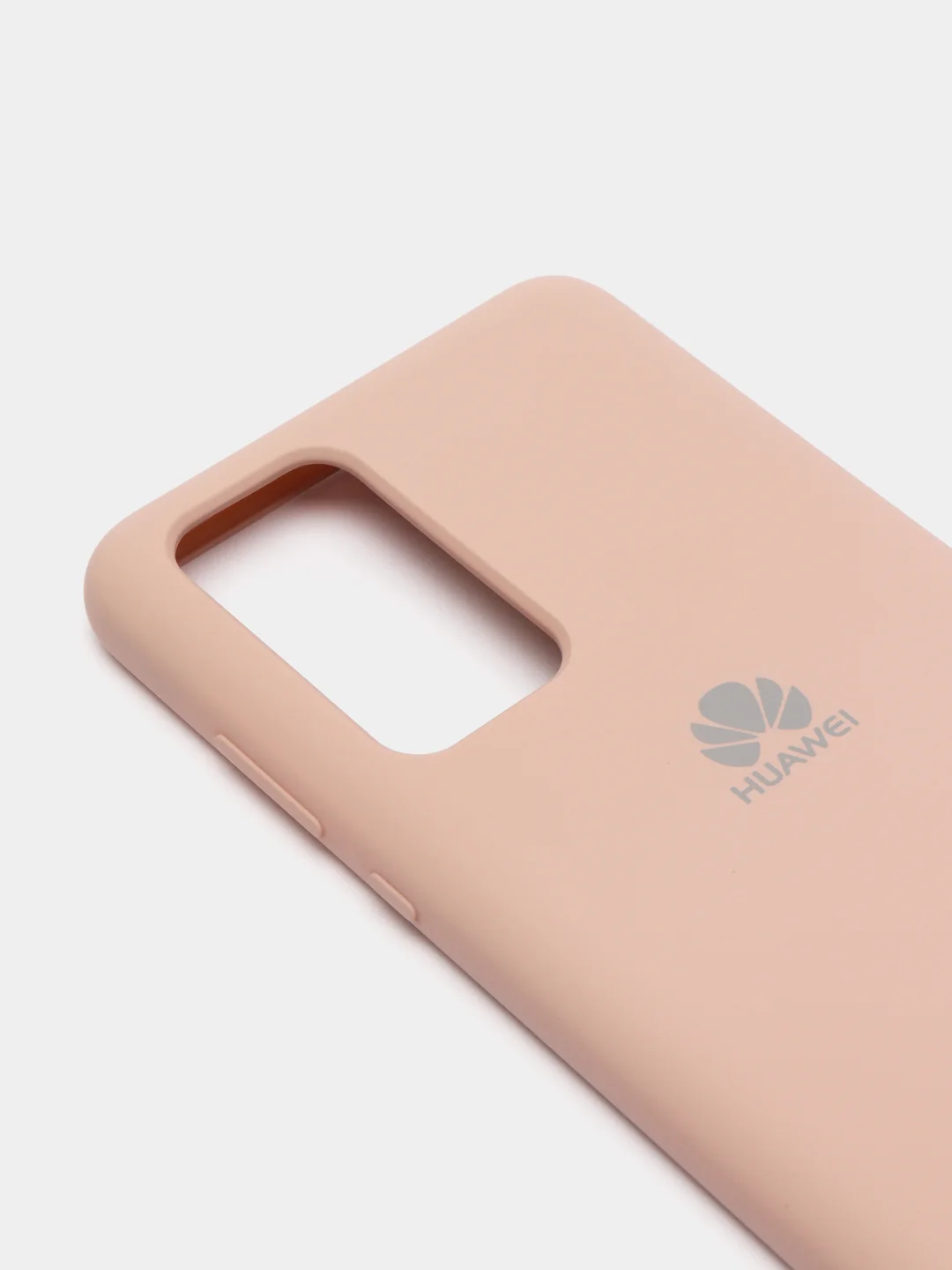 Бежевый защитный силиконовый чехол Silicone Cover Huawei P40