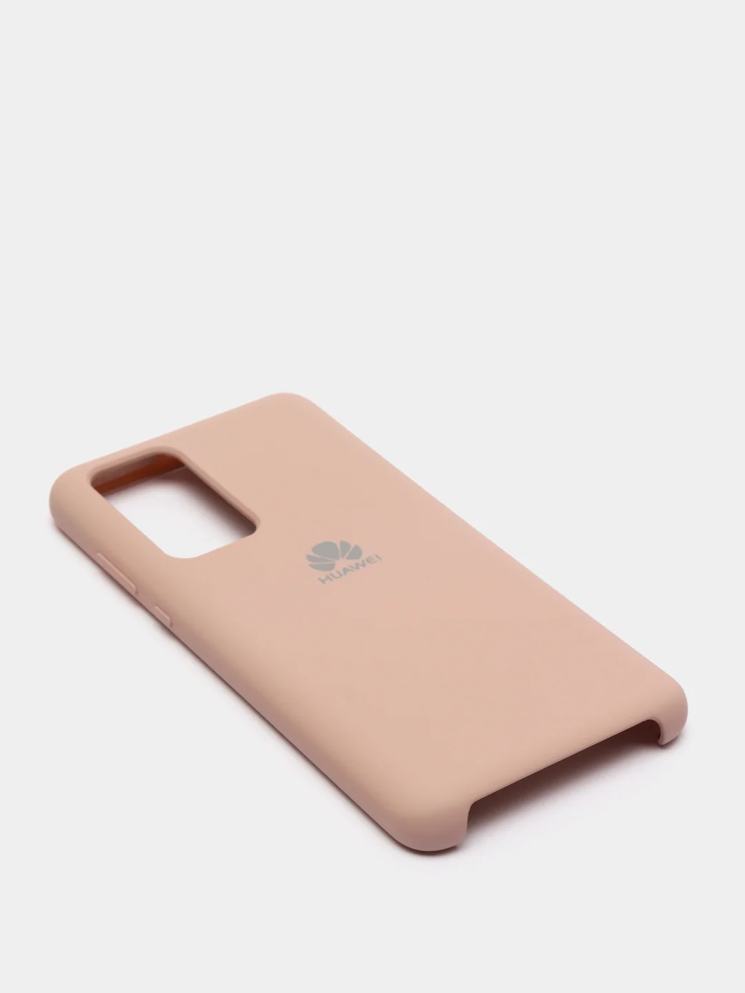 Бежевый защитный силиконовый чехол Silicone Cover Huawei P40