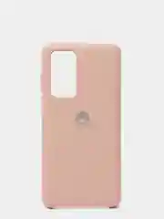 Бежевый защитный силиконовый чехол Silicone Cover Huawei P40