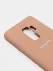 Бежевый защитный силиконовый чехол Silikone Cover для Samsung S9 PLUS