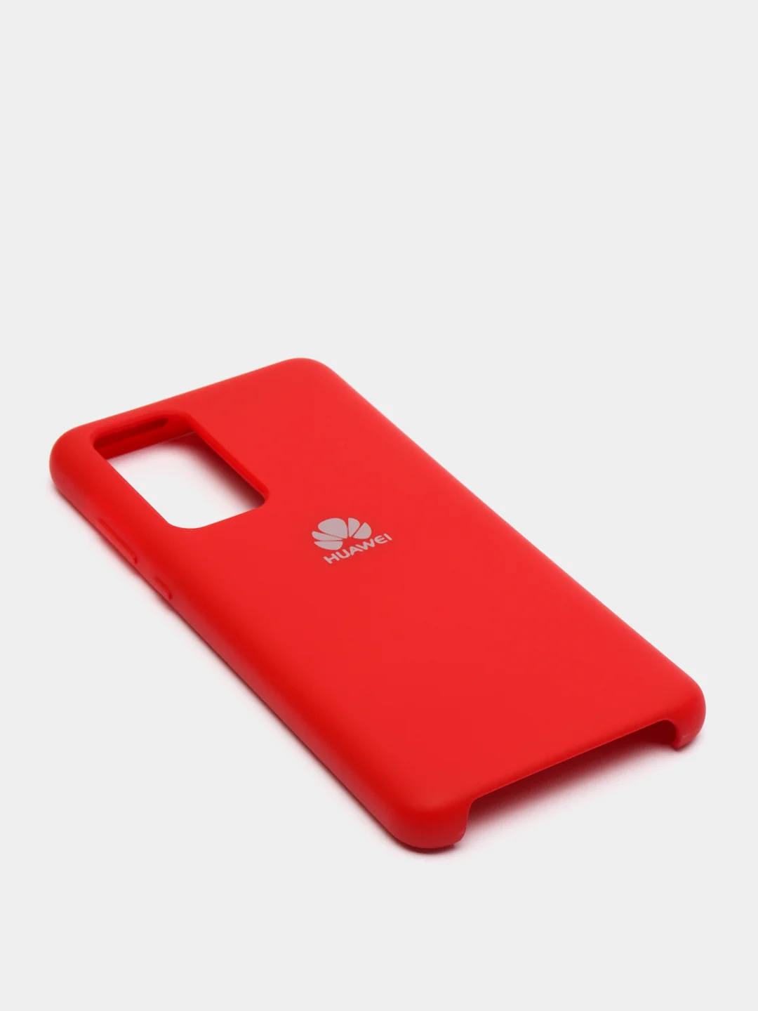 Бордовый защитный силиконовый чехол Silicone Cover Huawei P40