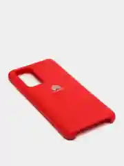 Бордовый защитный силиконовый чехол Silicone Cover Huawei P40