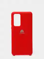 Бордовый защитный силиконовый чехол Silicone Cover Huawei P40