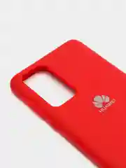 Бордовый защитный силиконовый чехол Silicone Cover Huawei P40