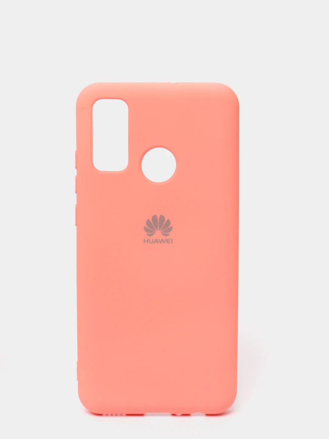 Кораллово-розовый защитный силиконовый чехол Silicone Cover HUAWEI P SMART 2020