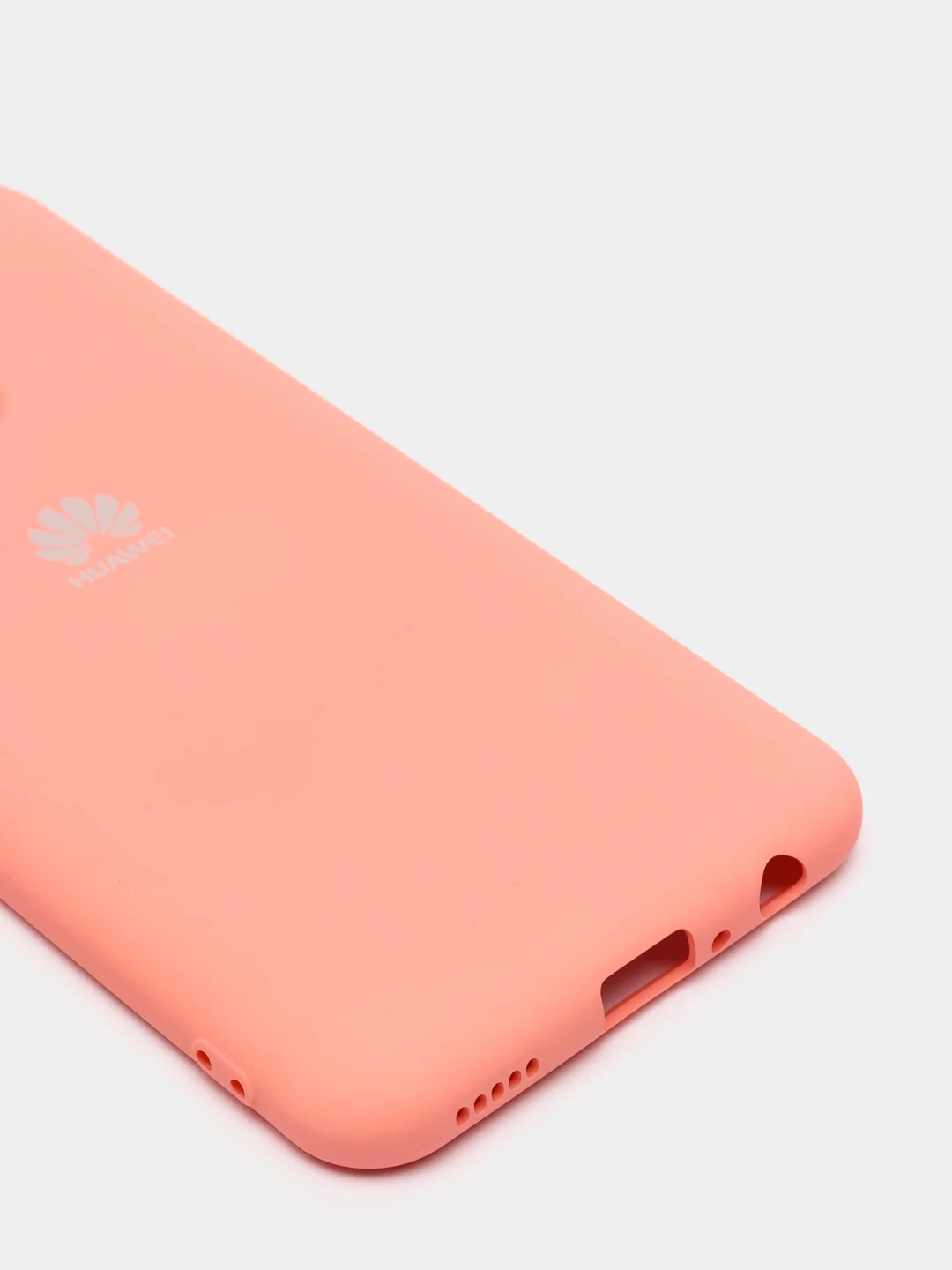 Кораллово-розовый защитный силиконовый чехол Silicone Cover HUAWEI P SMART 2020