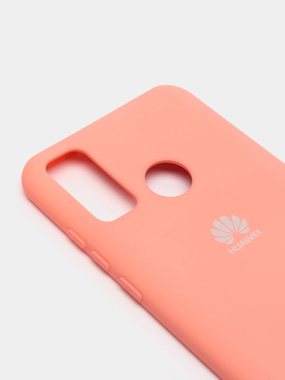 Кораллово-розовый защитный силиконовый чехол Silicone Cover HUAWEI P SMART 2020