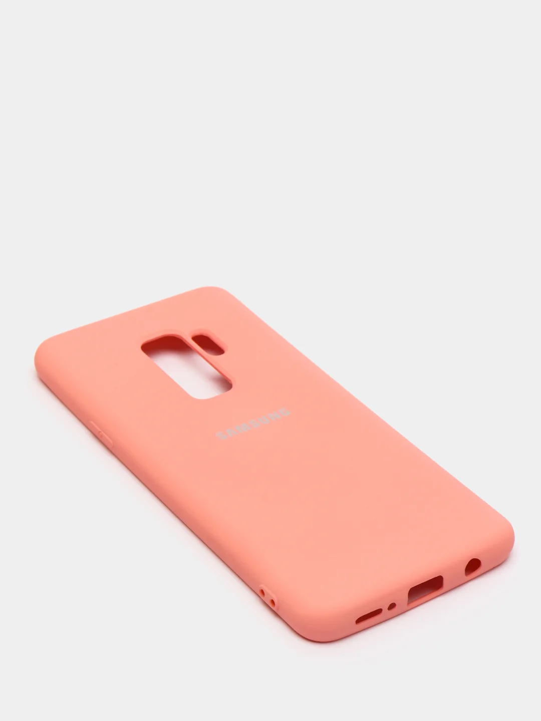 Кораллово-розовый защитный силиконовый чехол Silikone Cover для Samsung S9 PLUS