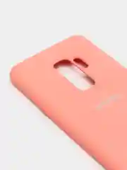 Кораллово-розовый защитный силиконовый чехол Silikone Cover для Samsung S9 PLUS